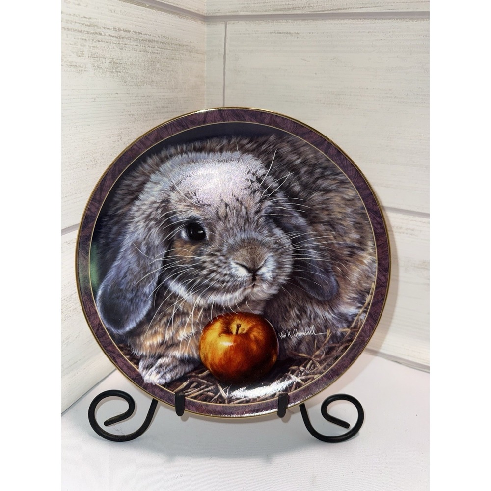 Bradford Exchange Collectors PlateBunny Tales‎ Apple Dumpling 1997 Vini Crandall